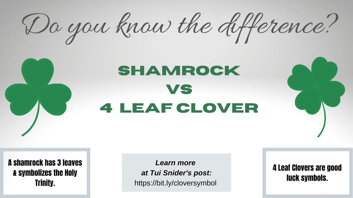 Shamrocks are NOT 4-leaf clovers - Here’s the difference:
bit.ly/3tS5W29
#cemetery #symbols #SaintPatricksDay #FolkloreThursday