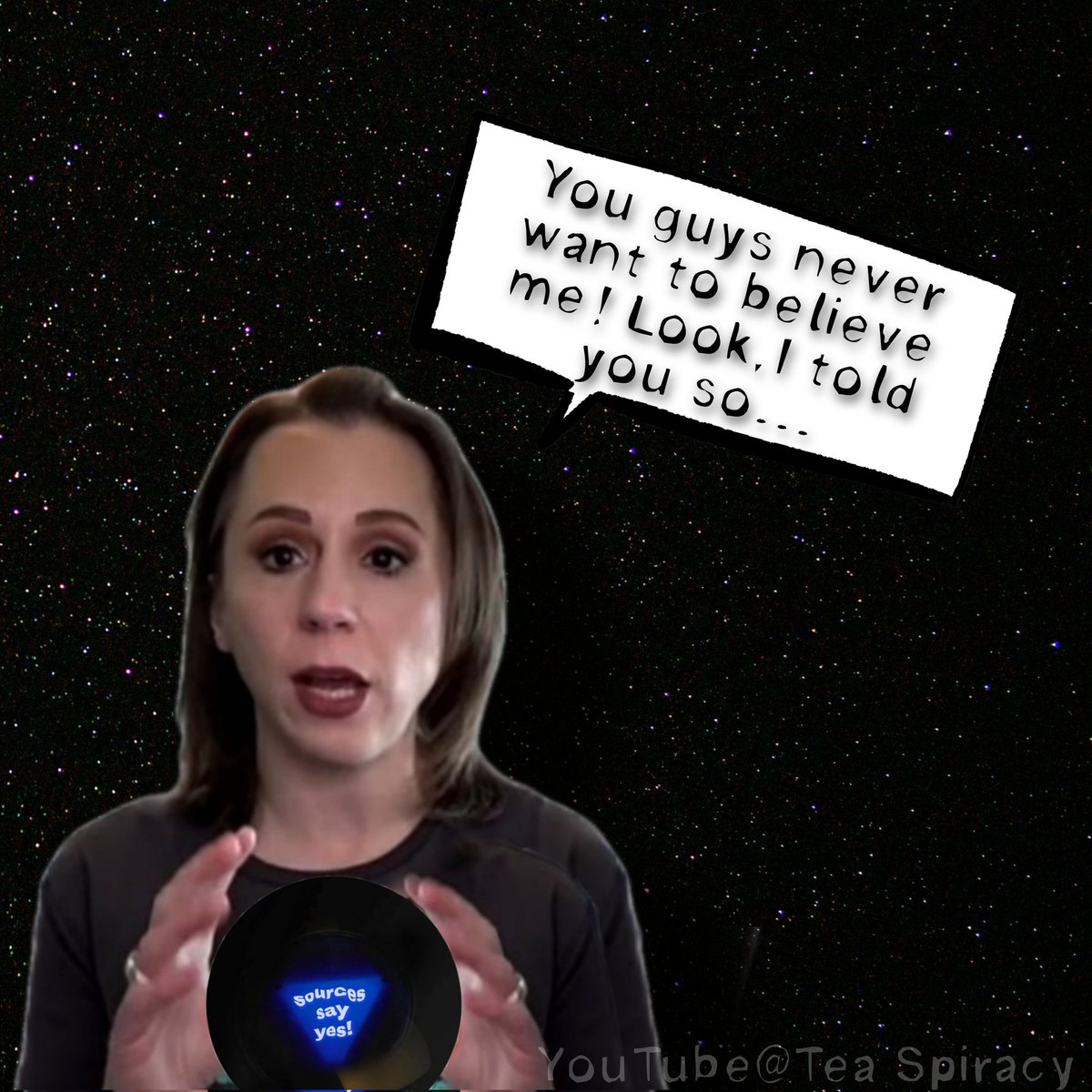 tea_spiracy's tweet photo. Without a Crystal Ball, but WITH a magic 8. #AzMeme #TeaSpiracy #WithoutaCrystalBall
Around this time last year, KJ said (and I quote) "Tea Spiracy is a punk ass b*tch!" That was weird. I truly bring out the best in people... https://t.co/CC5ik2kq6T