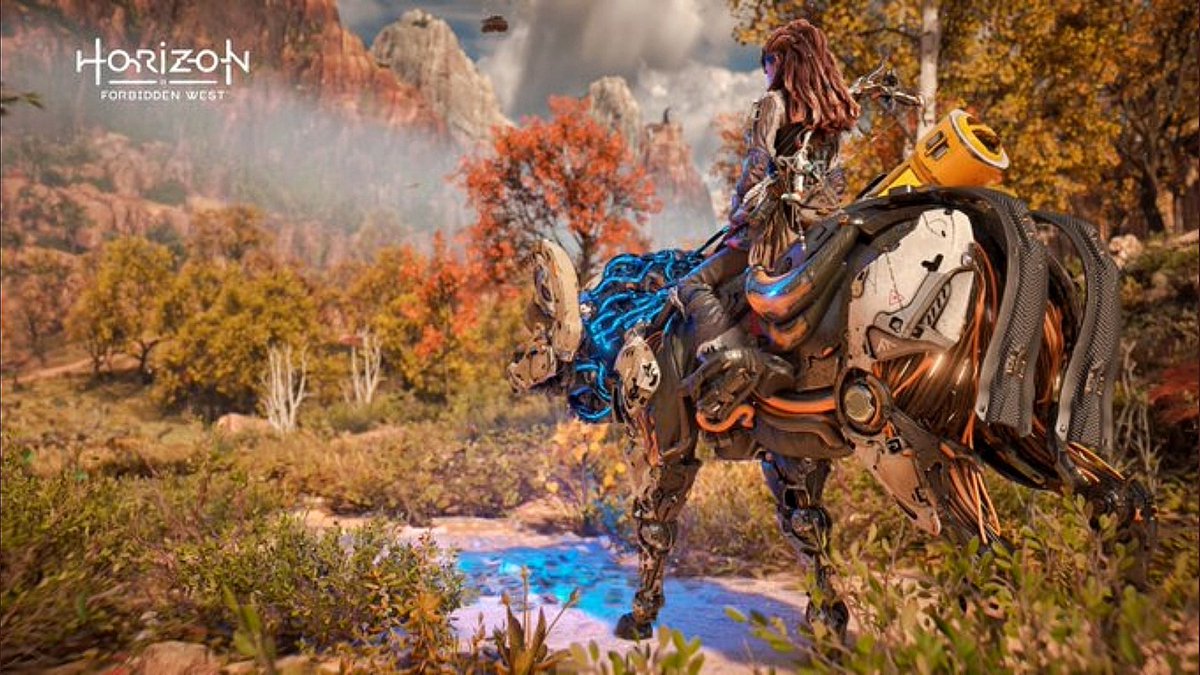 EveBravesmith's tweet photo. I've been freed from the HDR and now I can see the game the way it was supposed to be seen🙏😭
My eyes have been blessed... 

#HorizonForbiddenWest #Aloy #Horizon #PhotoMode https://t.co/tBfQGCGZDp