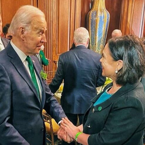 paddycosgrave's tweet photo. It is unfortunate that the current Taoiseach @MichealMartinTD was not able to spend time with President Joe Biden @POTUS, but glad to see future Taoiseach @MaryLouMcDonald has had that opportunity. https://t.co/vnPedIHdKR