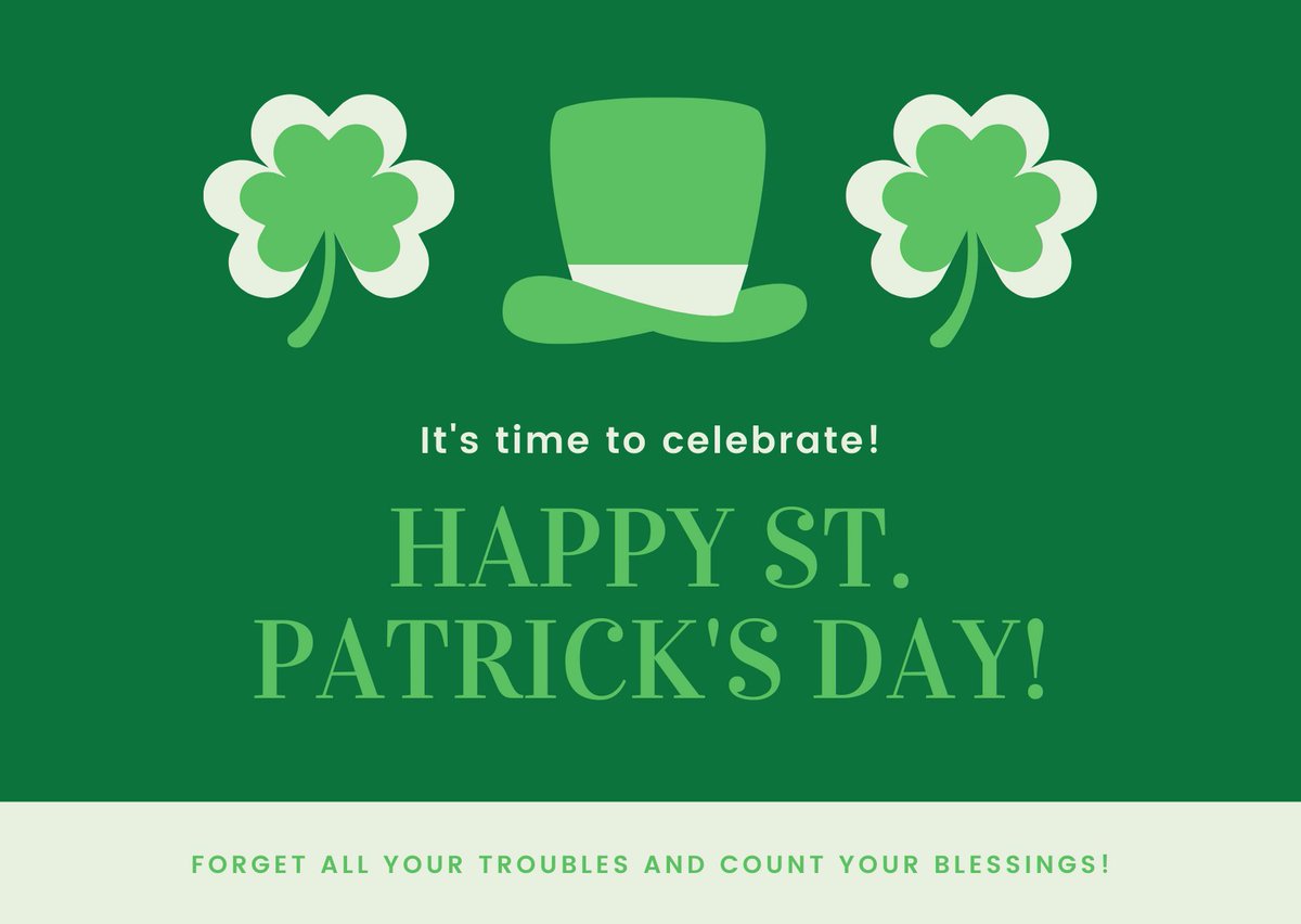 Don't forget to wear your green today!🍀 🍀 🍀