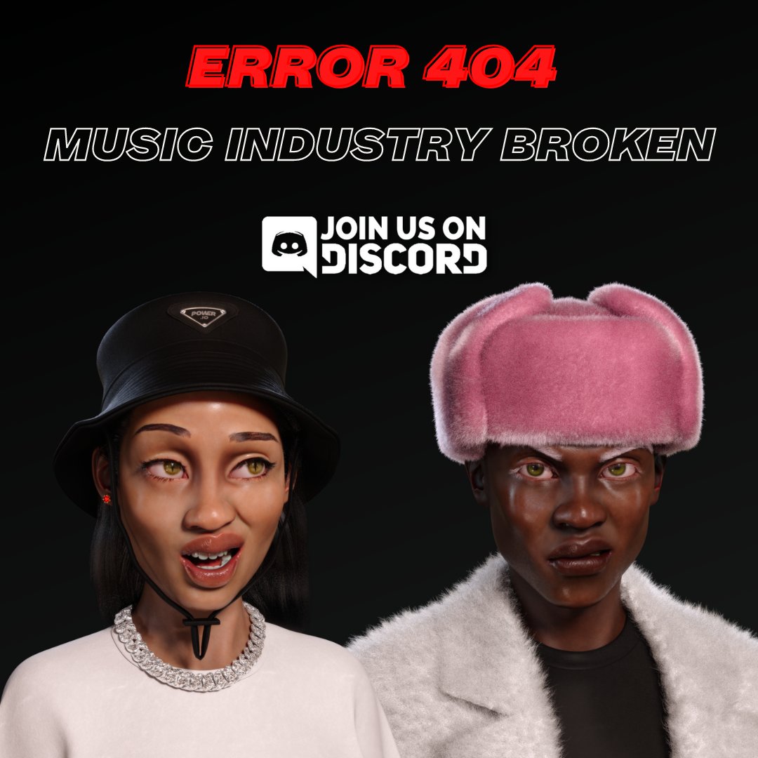 power_i0's tweet photo. error 404
Join us on Discord to repair the music industry!
https://t.co/mFEvuJdpBj https://t.co/BADpCFN6sz