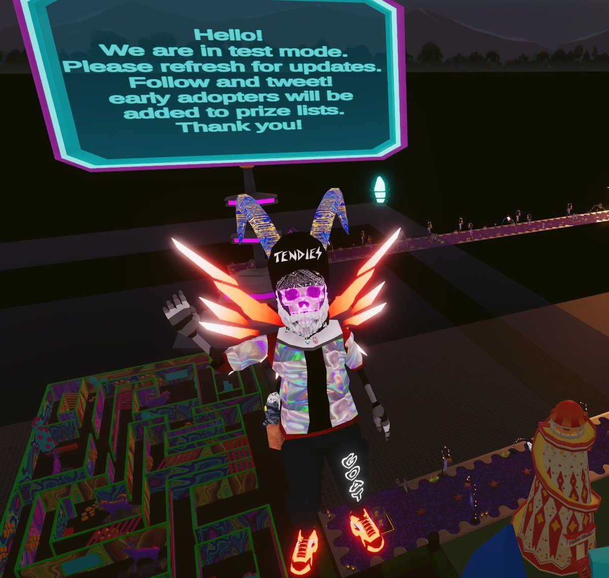 0xEldritchSoul's tweet photo. This parkour course at (-55,77) is alot of fun!!! @ParkDecentral #crystalmeta
@FiyaSwitch @BackboneBeants @GaminPlaya https://t.co/JYxLn280Bn