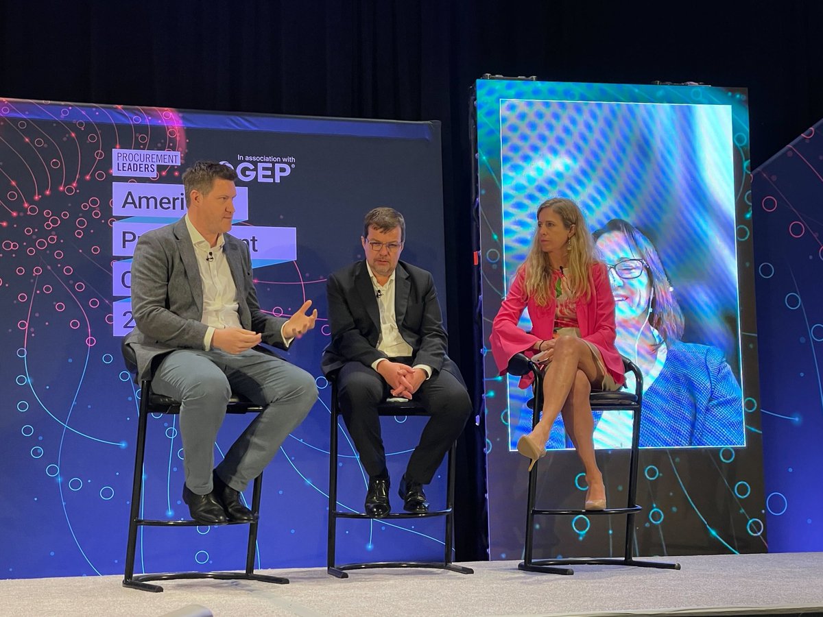 interos_ai's tweet photo. Interos' @Limbagoa takes the stage at America's Procurement Congress to discuss how organizations can make supply chain operational resiliency a real priority. @ProcurementLDRS #PLAPC https://t.co/SvvhRV2bcn