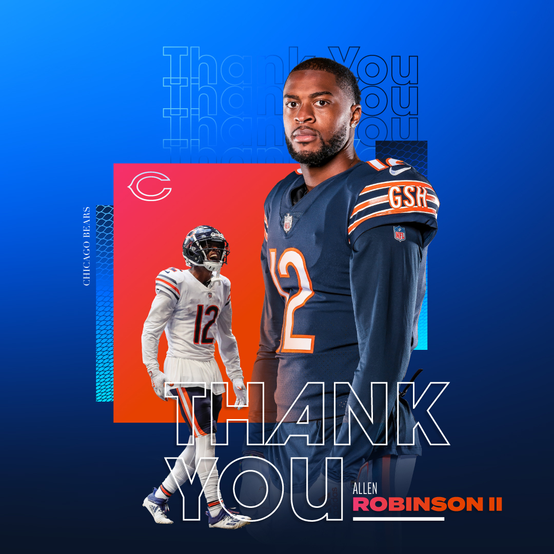 ChicagoBears's tweet photo. Thank you for everything, @AllenRobinson. 🧡 https://t.co/BJjaBVZ7t5