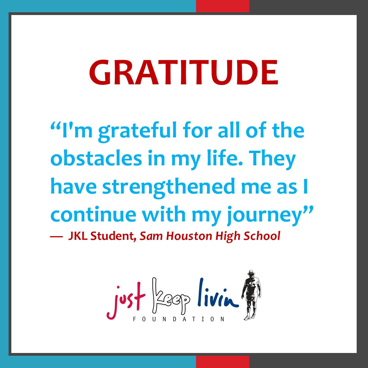 What are you grateful for today? 💙 #justkeeplivin #gratitudecircle