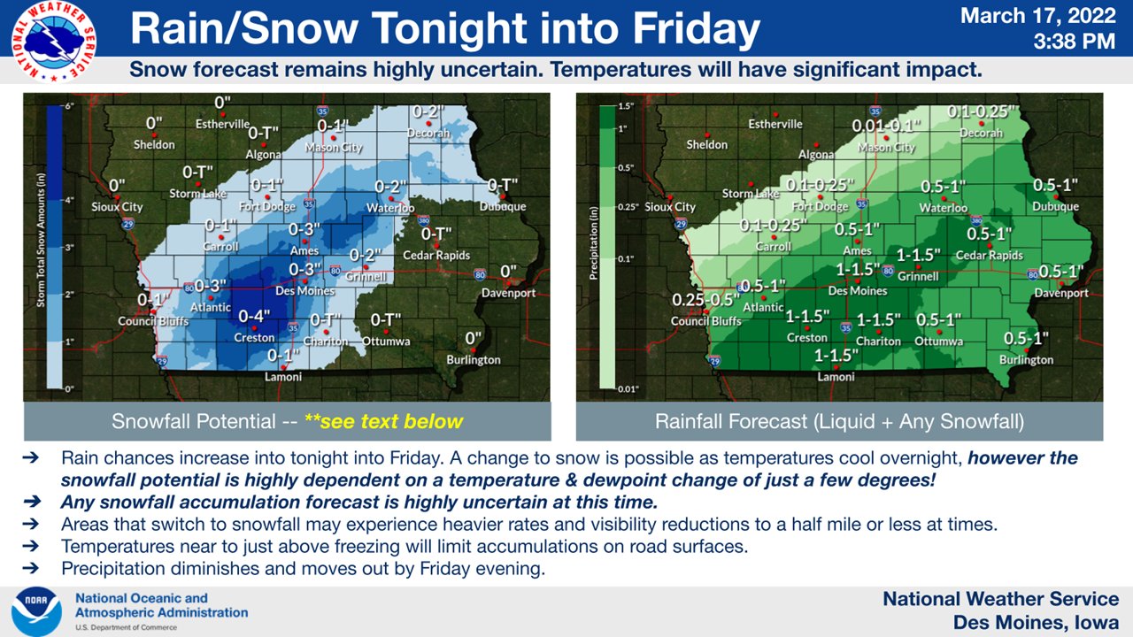 NWS Des Moines on Twitter "Rainfall picks up tonight into Friday along