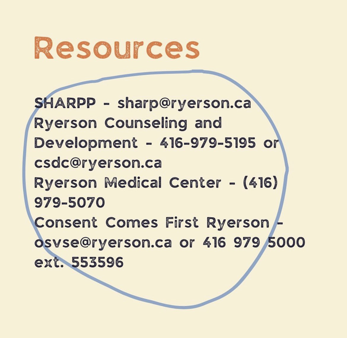 Ryerson Health Promotion tweet media