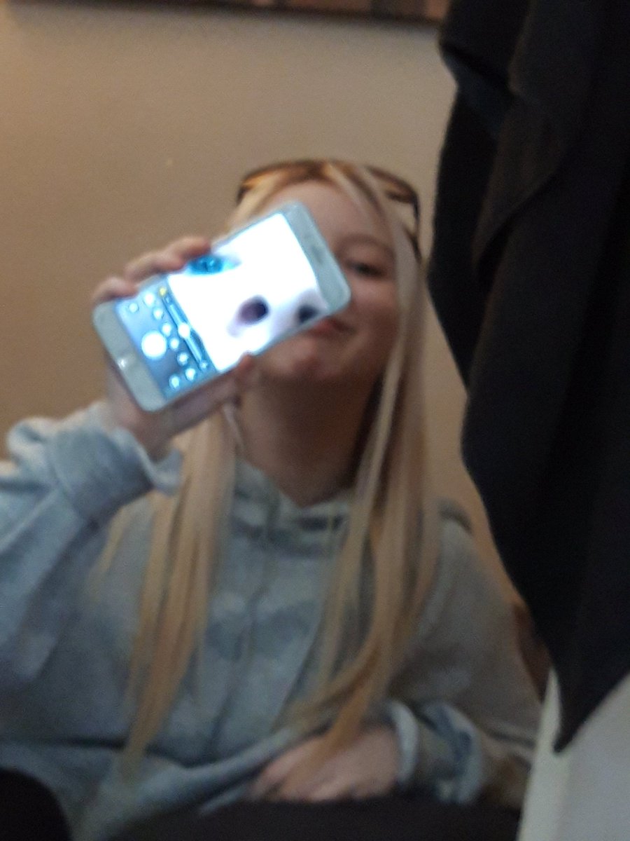 My daughter got into college today!!!! Haha so I posted her pic, she gonna kill me now! lol