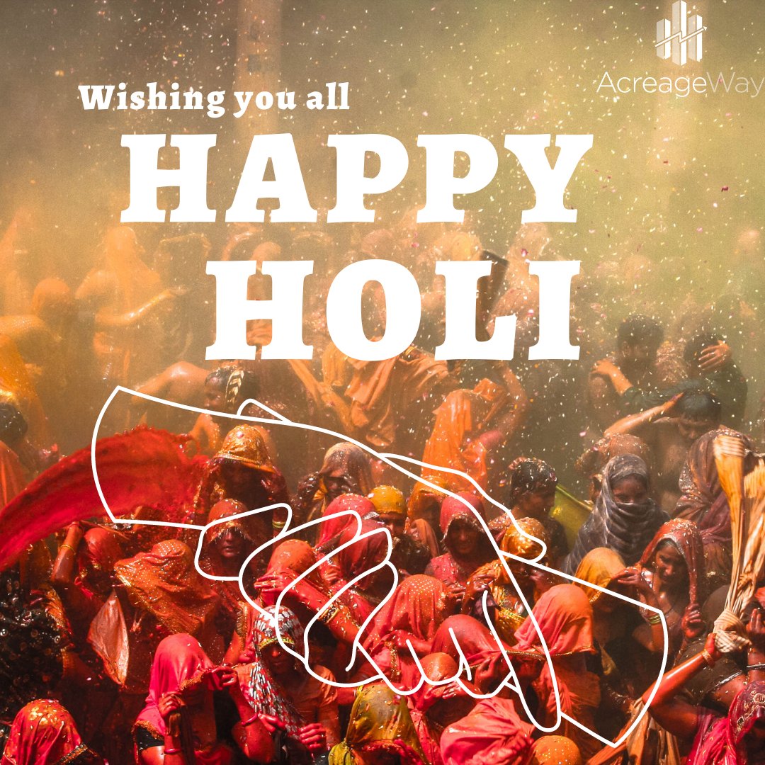 RealShareInc's tweet photo. On the day of the festival of colors, AcreageWay wishes you a very Happy Holi!

#happyholi #acreagewaygreeting #blockchaininrealestate #acreageway https://t.co/1WJNjkAuqj