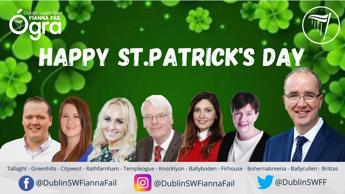 Happy St.Patricks Day ☘️☘️☘️🍀

If you are out tonight remember to stay safe and enjoy your long weekend!