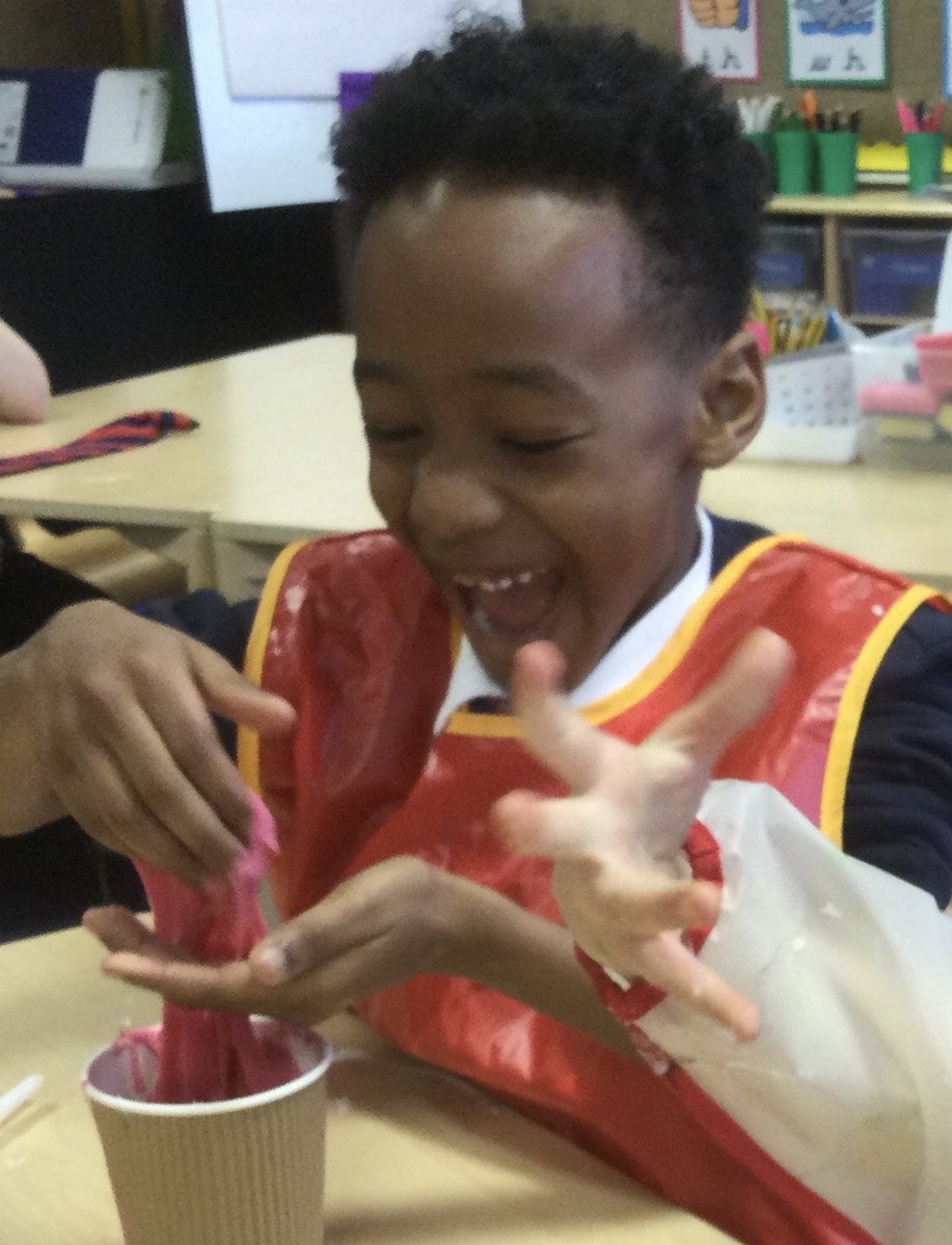 Year2SL's tweet photo. 1SL have been testing the 'stretch-ification' of our slime recipe for Science week @nsprimary @ScienceWeekUK https://t.co/DXETz1N3Dc