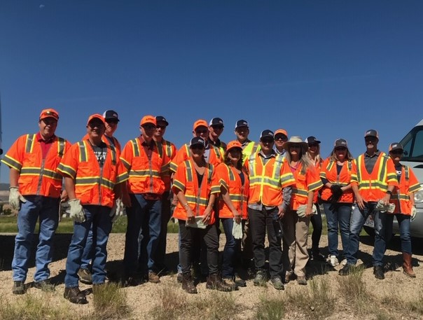 CarlosUDOT's tweet photo. For many people, today is the day to wear green. But for the men and women of UDOT, it's another day for wearing orange when working on Utah roads. Whether you're wearing green or orange today, Happy St. Patrick's Day -- and be safe out there! #KeepingUtahMoving #TeamUDOT #LetsGo https://t.co/5mveJaind6