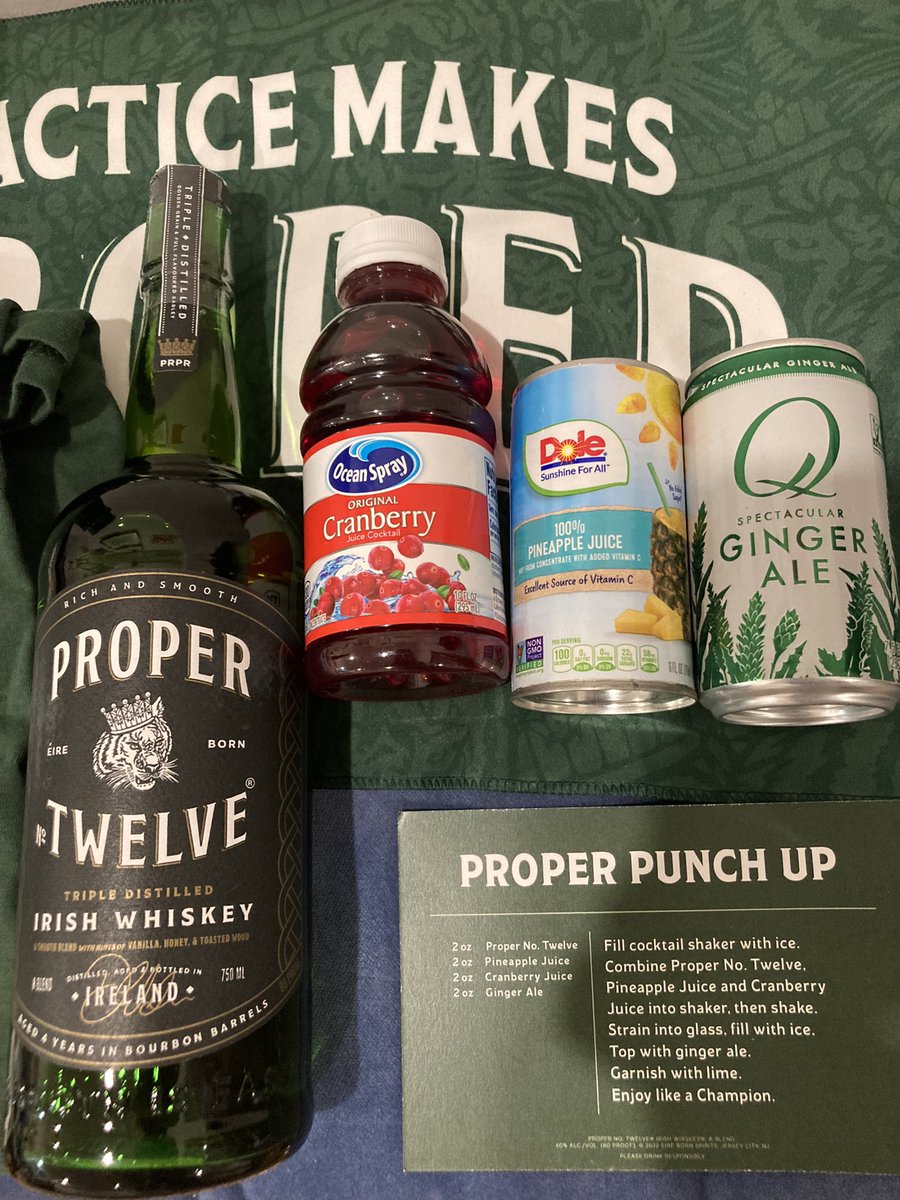 sarahsolfails's tweet photo. Thanks @ProperWhiskey — I will be diving into this momentarily #StPracticeDay https://t.co/rZdcT8cCoo