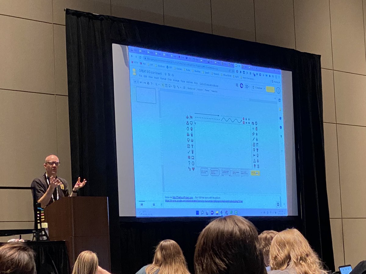 Using blank space on the outside of the slide for infographic options. 💀<a href="/jmattmiller/">Matt Miller 🗑️</a> #MACUL22