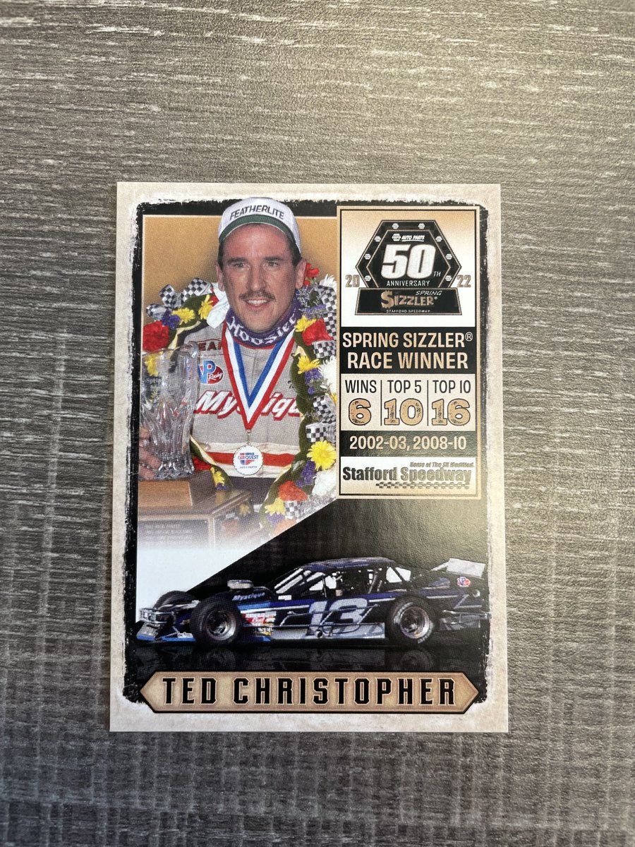 GIVEAWAY ALERT📣📣📣

Your chance to win one of the first 50th NAPA Spring Sizzler trading card packs! 

How to enter👇
✅ Follow <a href="/StaffordSpeedwy/">Stafford Speedway 🏎️</a>  
❤️ Like this tweet 
🔁 Retweet this tweet
💭 Reply to this tweet with your favorite Sizzler winner