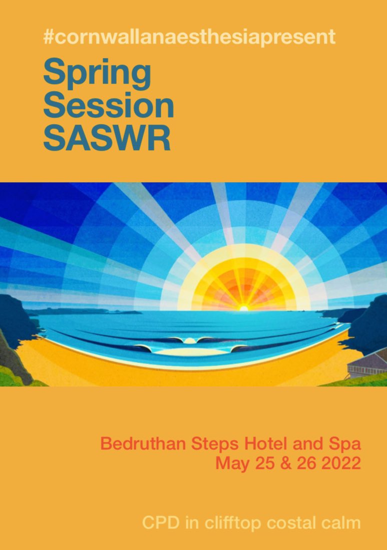 <a href="/SASWRorg/">SASWR</a> saswr.org #CornwallAnaesthesia