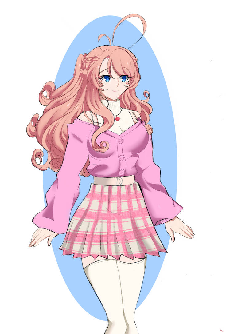 MagiLuna_'s tweet photo. doddle of Rose in a cute outfit I found on Pinterest🥺🌹
#originalcharacter #fgo #masteroc https://t.co/XwFloNMaSa