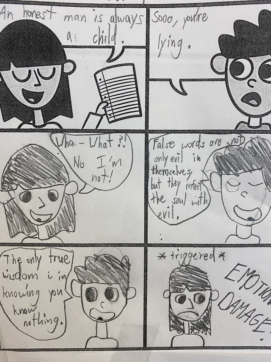 Our 5th graders had fun reviewing Socrates with these incredible Finish This Comics from <a href="/Jarrett_Lerner/">Jarrett Lerner</a>