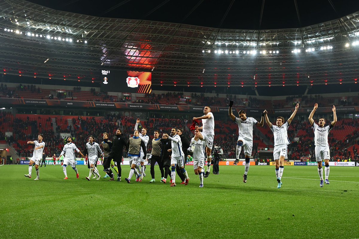 Q U A R T I ✅ #Bayer04Atalanta ⚫🔵🔥 <a href="/Atalanta_BC/">Atalanta B.C.</a>
