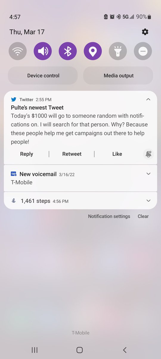 ProMommyGamer's tweet photo. @pulte Notifications are always on! Thanks for everything you do! Could really use that $1,000 and I'll be sure to pass some of it along to someone who needs a hand up. 🤝🏻 https://t.co/GN5qkuLpJX