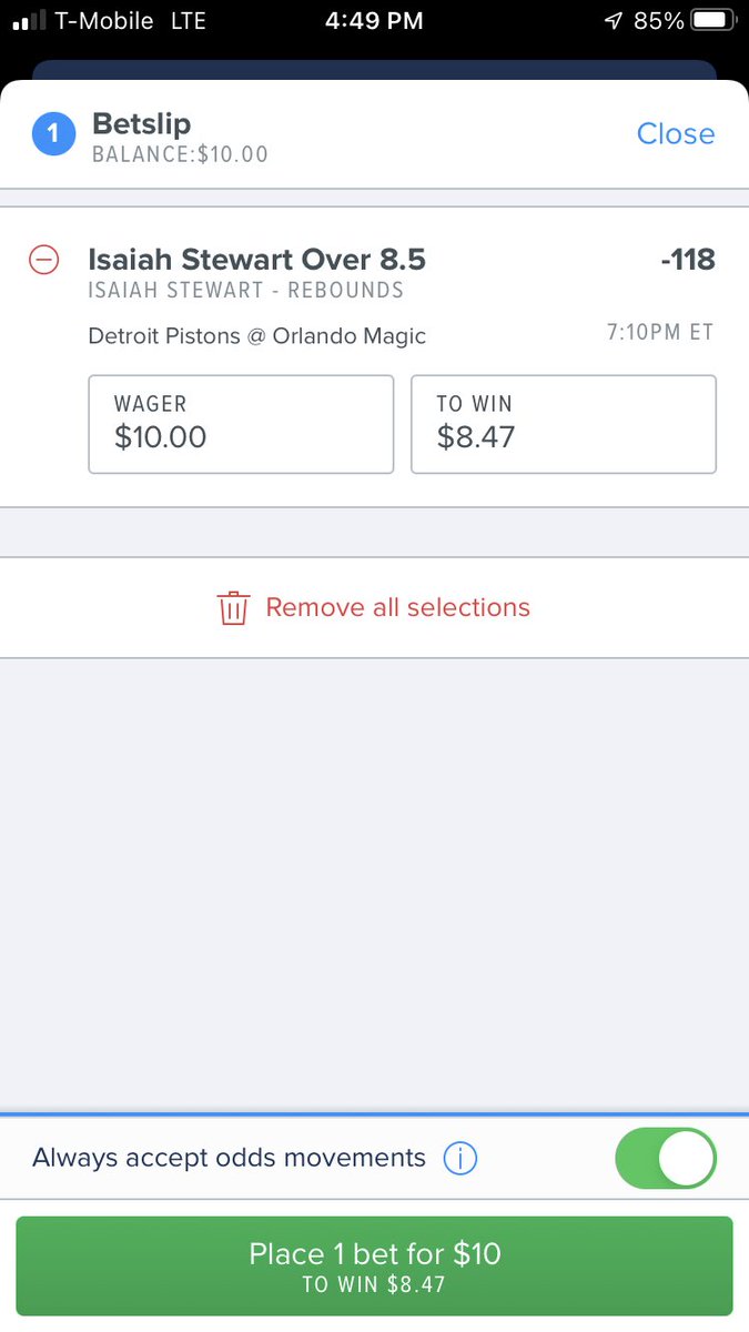 Prop_Pros's tweet photo. Hey everyone I know I’ve been gone for a bit but I’m going to start a challenge and post my progression anyone can tail as they wish.. we will be starting with $10 and try to flip it 10 days in a row on a single bet.

Here is day 1 https://t.co/tUsaHaJ6fo