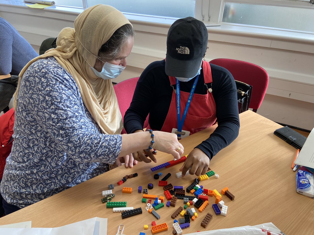 Lego serious play in action today @NorthMidNHS 
Patient First Improvement System (PFIS) Module 7 and the team were learning about Process Standard Work #lean #continuousimprovement #standardwork #nhs #hospital #patientfirstteam #patientfirst #northmid
