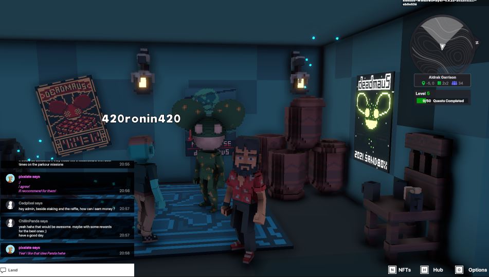 ConnMovieMakers's tweet photo. @TheSandboxGame @deadmau5 I just participated in the daily #SandboxAlphaS2Contest for a chance to earn up to 1,000 $SAND! Starting March 17 - Selfie with Deadmau5. Check out my screenshot below!
👇 #SandboxAlphaS2 https://t.co/dmij92Sbvm
