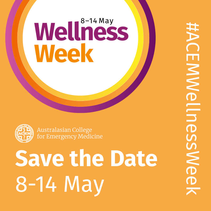 acemonline's tweet photo. #ACEMWellnessWeek 2022 dates have been announced!

Be sure to mark 8 May - 14 May in your calendars and stay tuned 
for more information, including your Wellness Week toolbox, to assist with planning activities throughout the week.

#emergencymedicine https://t.co/u32hVAxRyj