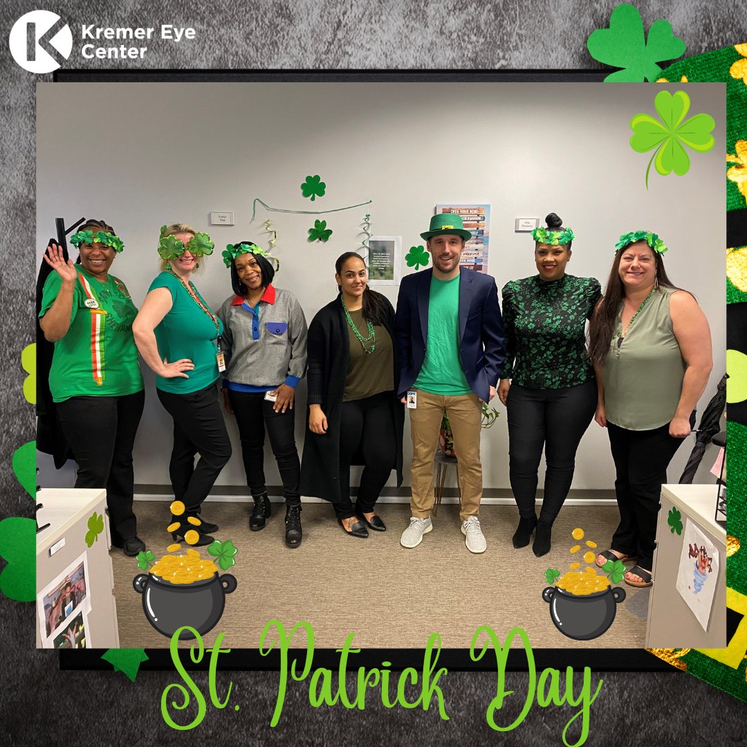 kremereyecenter's tweet photo. You don't need luck when you have a team like this!

#HappyStPatricksDay🍀 https://t.co/vfc2GYWIPA
