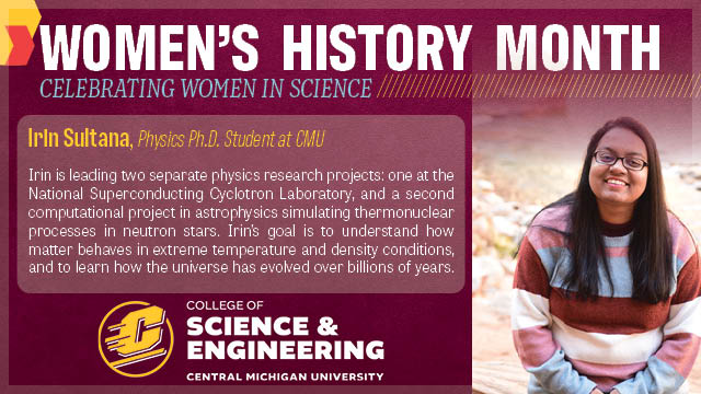 #CmichSE #CmichPHY #womenshistorymonth