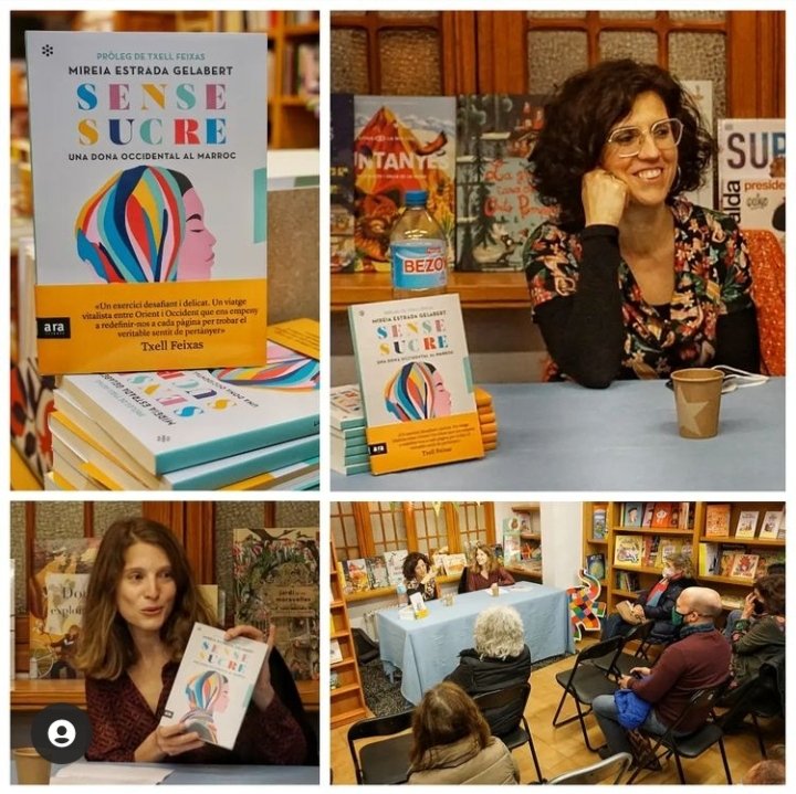 ClaraFontanet's tweet photo. Avui he tengut el plaer de presentar "Sense Sucre" de @lots8 Mireia Estrada Gelabert #LlibreriaEspirafocs. Un llibre meravellós explicat des del #Marroc amb aromes, colors, gastronomia, dones i molt més. @arallibres @JiwarBCN
Gràcies!! #llibres #cultura #arabisme #plaers https://t.co/nlNONMqEQC