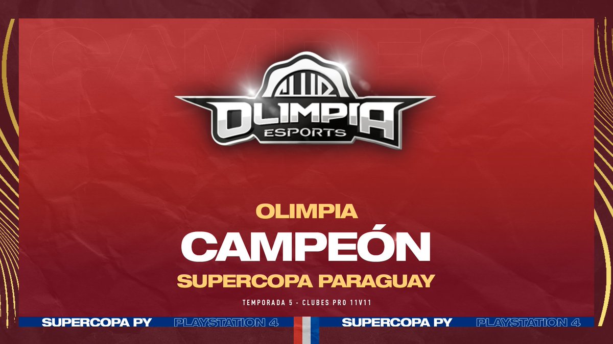 IESAFIFApy's tweet image. ¡OLIMPIA CAMPEÓN 🏆

@esports_olimpia es el campeón de la primera #SupercopaIESAPY, venció a @ResisEsports en 180 minutos.

Así, Olimpia es el primer campeón de Supercopa en IESA Paraguay. De esta manera cerró la Temporada 5.

¡Felicitaciones! ⚪⚫