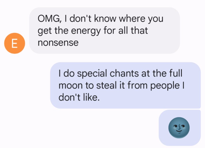 GigiJ87's tweet photo. Well I guess this is my idea of normal conversation in 2022... https://t.co/VphgJ6Kif7