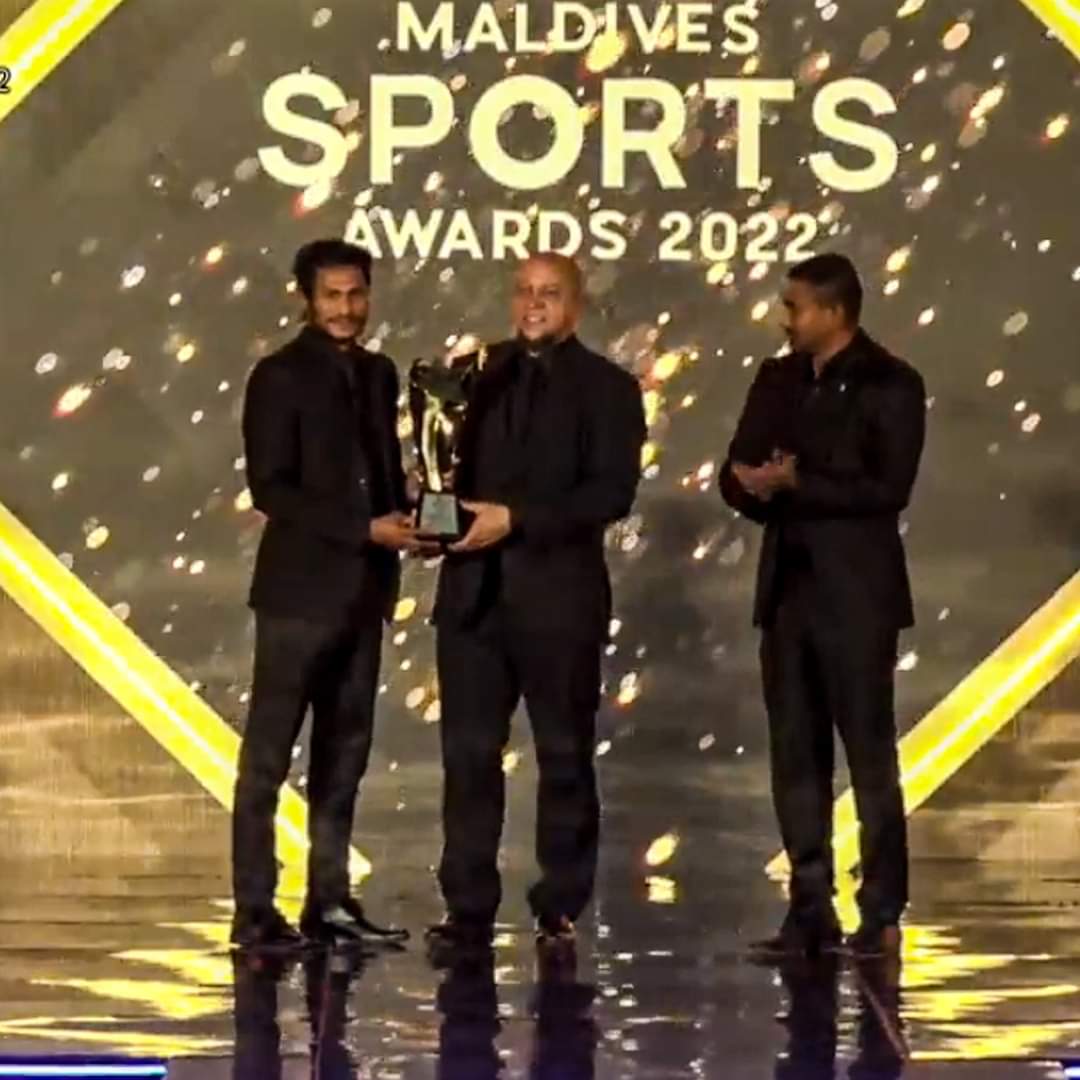 Congratulations Hamza Mohamed 🥳👏
So proud of you my bro ❤️ Best player in Maldives 🇲🇻🏆⚽️ #MaldivesSportsAwards2022