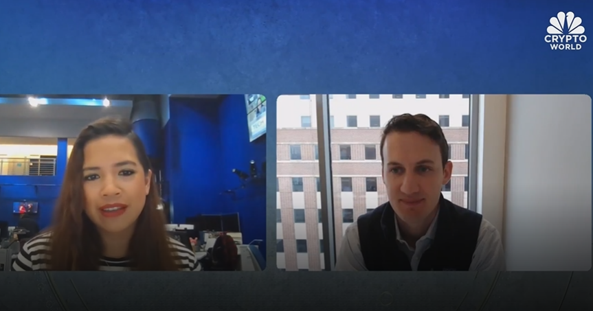 3IQCorpUS's tweet photo. "We'll need to keep a close eye on ensuring we don't have overreach from a regulatory standpoint as a result of this conflict." @chriscryptonite, president of 3iQ US spoke w/@CNBC's @tanayamac on the recent Fed hike, the Russia-Ukraine war &amp; where #bitcoin &amp; #crypto is headed. https://t.co/mPPOFkAAVd