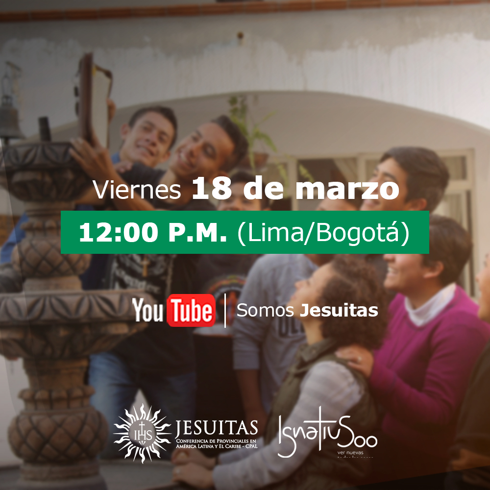 SomosJesuitas's tweet photo. Mañana‼️ #OraciónEnVivo de la CPAL:
Desde la perspectiva de América Latina y el Caribe "LLAMADOS A LA SANTIDAD" 🙏🏽
⏰ 12:00 h Lima/Bogotá
👉🏽 Por el canal de Youtube SOMOS JESUITAS
#SomosJesuitas #Ignatius500 #RezaConNosotros #LlamadosALaSantidad #AñoIgnaciano https://t.co/Tw4x6l1sn0