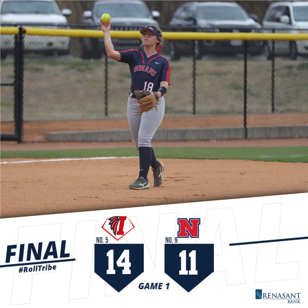 LetsGoICC's tweet photo. #ICCSoftball - FINAL FROM SENATOBIA: No. 5 Indians rally with 6 runs in the T7, highlighted by a @alberson_haylee grand slam, to win a G1 marathon against No. 9 Northwest, 14-11 #RollTribe https://t.co/vpMG6knpRW