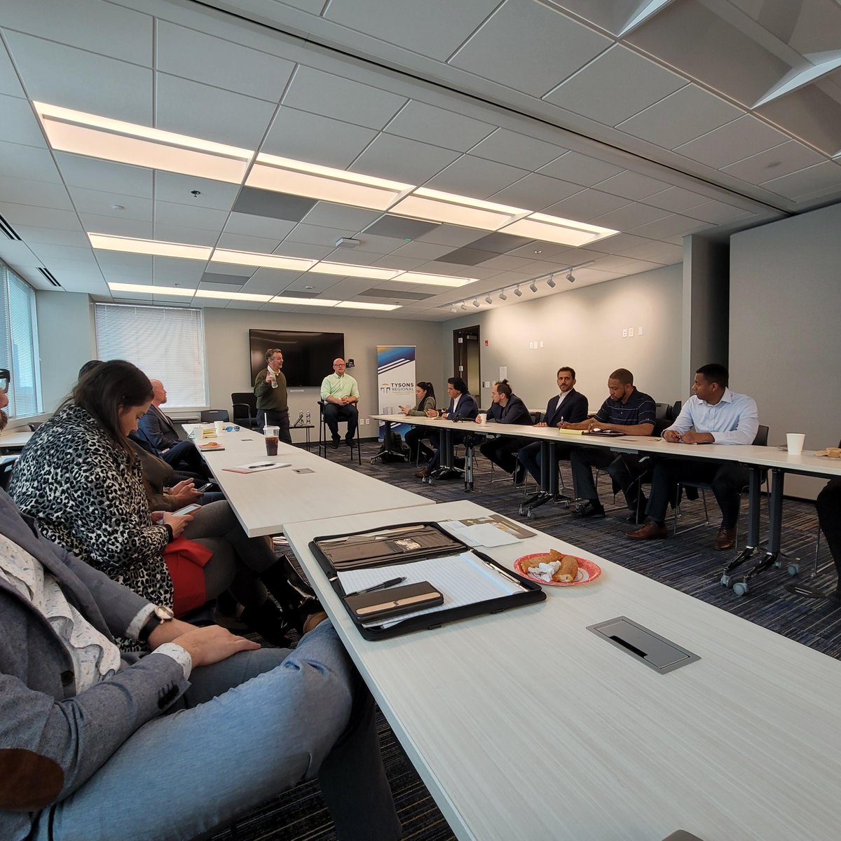TysonsChamber's tweet photo. Thank you to everyone who came to our latest Tysons Tech Talk with special guest Alex Bacon, founder of KB Laboratories. The event was a success with a great turnout from the Tysons Business community. We look forward to seeing you all the next one! https://t.co/2UXzChWasi