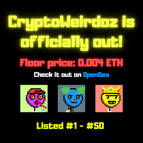 CryptoWeirdoz's tweet photo. Link in bio! https://t.co/E6CCXAdT34