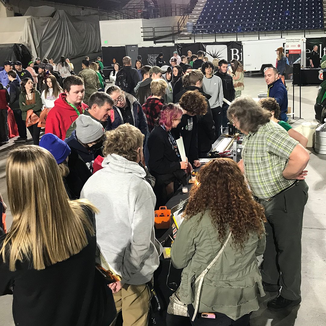 IdahoStateUCoSE's tweet photo. We had an awesome time at today’s Tech Expo! Thank you to everyone who stopped by and said “Hi!”

If you’d like to learn more about our programs, visit https://t.co/6MdrZvpMkO

@IdahoStateTech #IdahoStateU #IdahoStateUCoSE #ISUBengals #IdahoState https://t.co/Fz9HpDdKnc