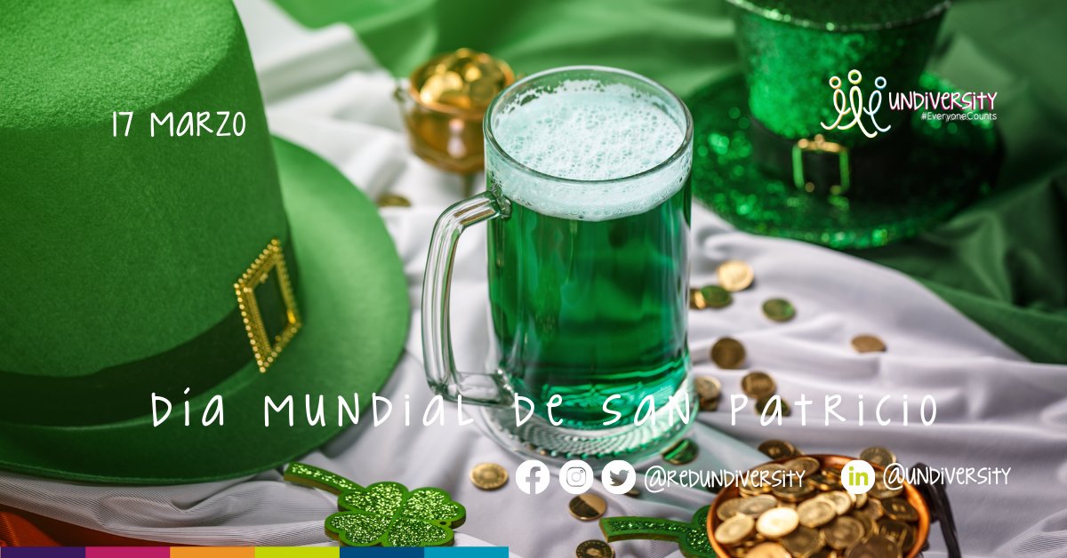 RedUndiversity's tweet photo. El Día de San Patricio se celebra el 17 de marzo, no solo en Irlanda, sino en muchas partes del mundo, y no solo se trata de beber cerveza, sino de muchas otras tradiciones.

#DíaDeSanPatricio #Irlanda #Tradiciones #Cultura #Undiversity  #Orientación https://t.co/z9mJaDUTwx