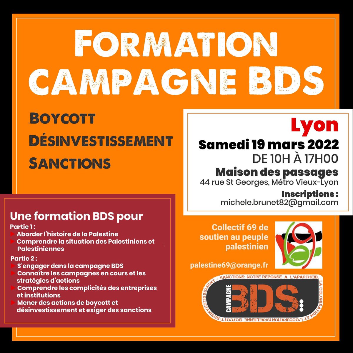 MoonMonira's tweet photo. Formation #BDS ce samedi à Lyon 🇵🇸 https://t.co/c8KyRM0agR