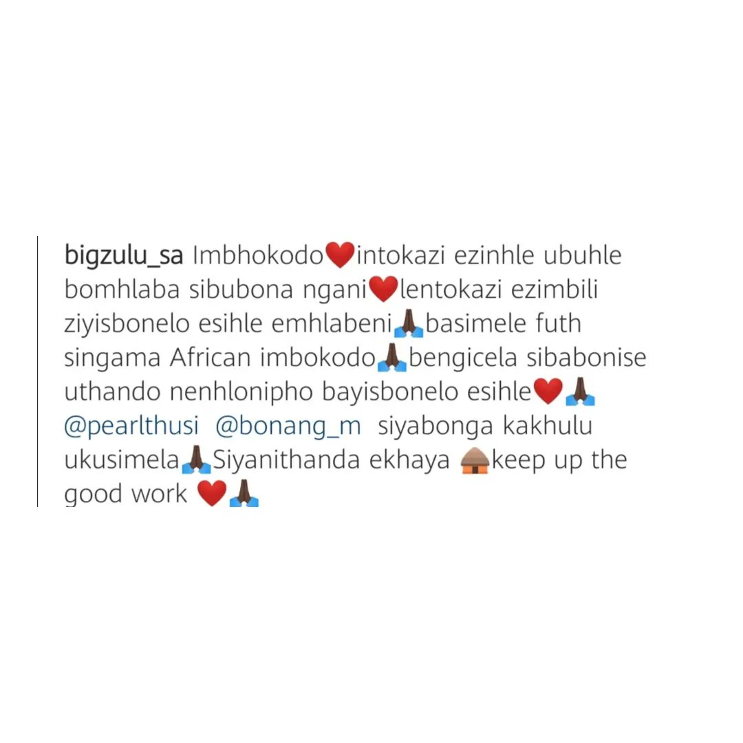 YentaRoom's tweet photo. Big Zulu shows appreciation and love for both Bonang and Pearl Thusi, just after Pearl Thusi said he doesn't love her anymore, he loves others.
#pearlthusi #pearl #thusi #bonangmatheba #bonang #bigzulu_sa #bigzulu #shuniwenkabi #inkabi https://t.co/HwYnZBNeME