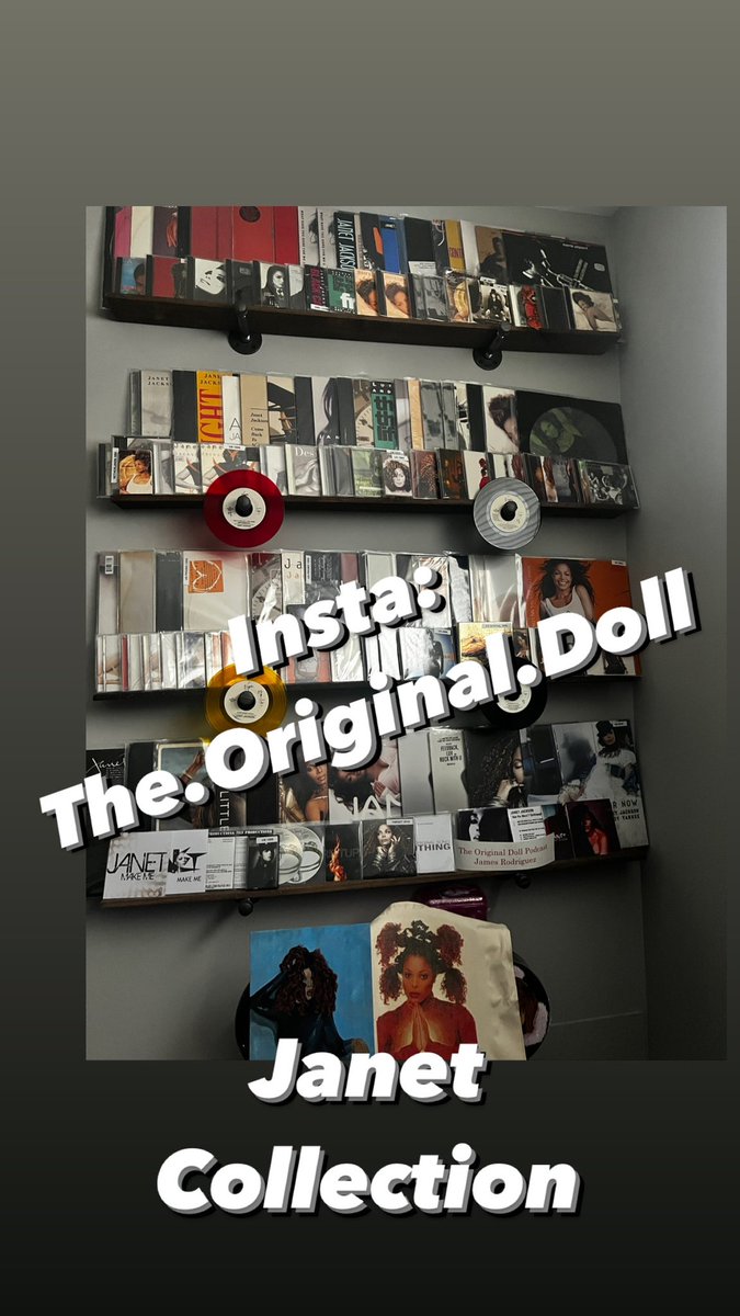 JamesRodriguez's tweet photo. #janjam #JanetJackson #janetjacksonappreciationday #janet #music #vinylcollection #icon https://t.co/Vp9pzxLDu4