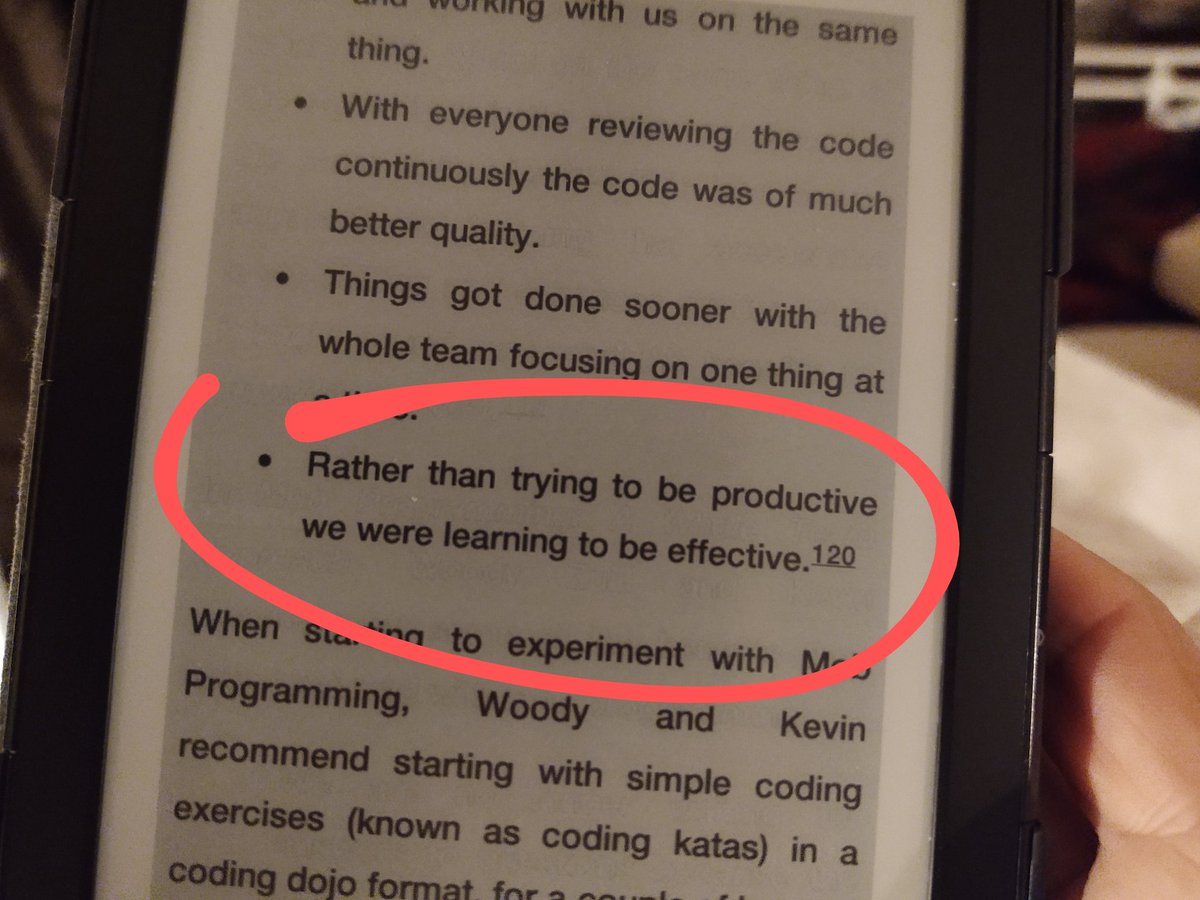 MattAgileCoach's tweet photo. Love this comment about mobbing around code 👍🙂 #mobprogramming https://t.co/WkYsjr3amV