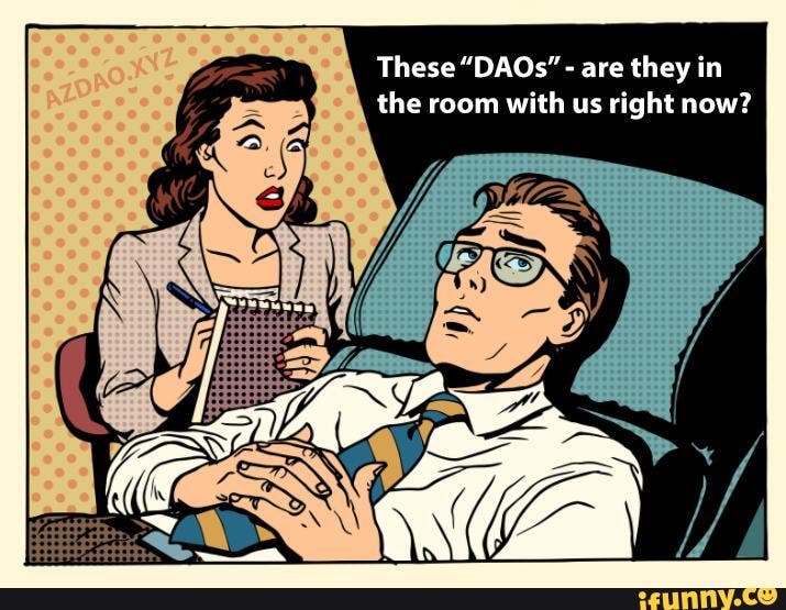 bitproperties's tweet image. When you're too involved with DAOs
#DAO