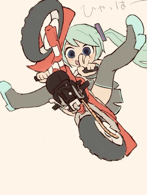 #みなさん去年の今頃はどんな絵描いてましたか
バイクが描きたかったようです。次にむせきにんロボが来ます。 