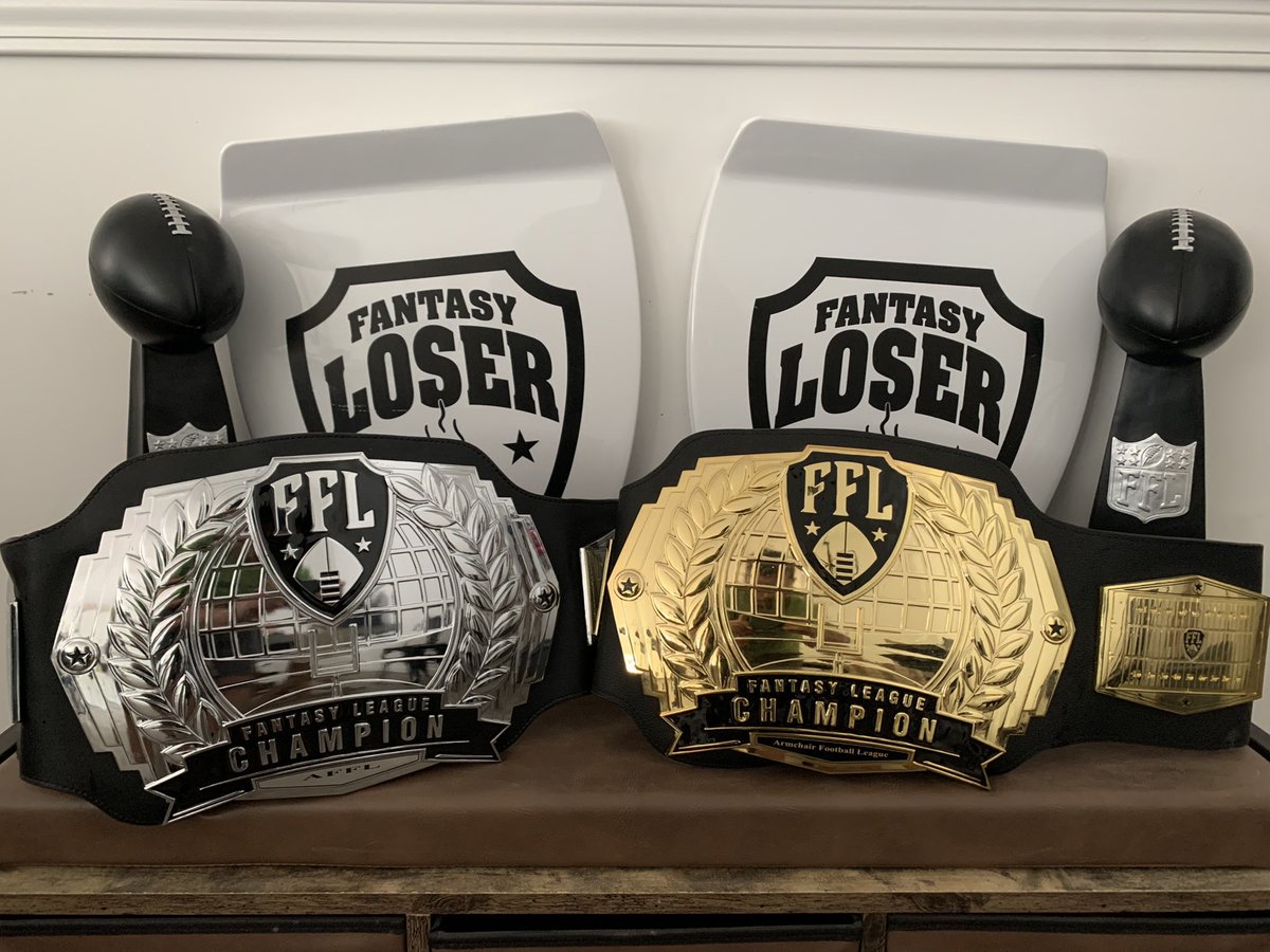 ArmFFL's tweet photo. @TrophySmack We gotta throw our name in this bunch too! Up and coming premium fantasy football league! Just some of things you see within our league https://t.co/omeVSLpYjC