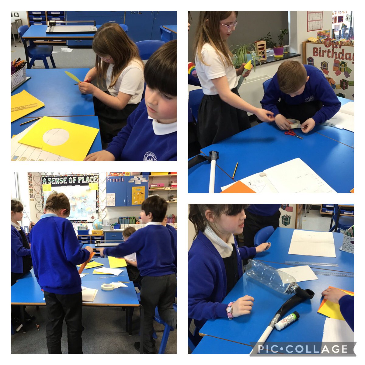 HilderthorpeSch's tweet photo. Year 4 have loved designing, creating and testing stomp rockets this week, investigating if the longest nose cone would travel the furthest ...our best design travelled 14.5m! #hildyear4 #hildsci #hildSTEM https://t.co/HBOd5gmW3a